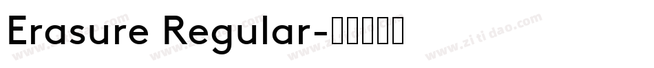 Erasure Regular字体转换